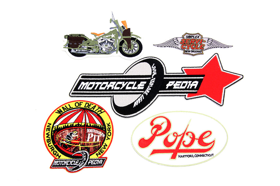 V-Twin Manufacturing Cloth Patch Set Series 13