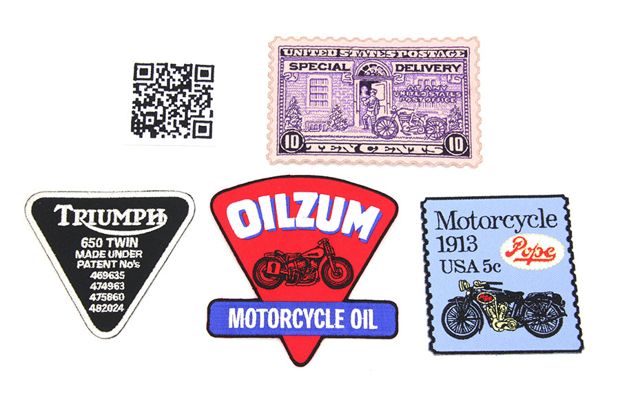 V-Twin Manufacturing Cloth Patch Set Series 14