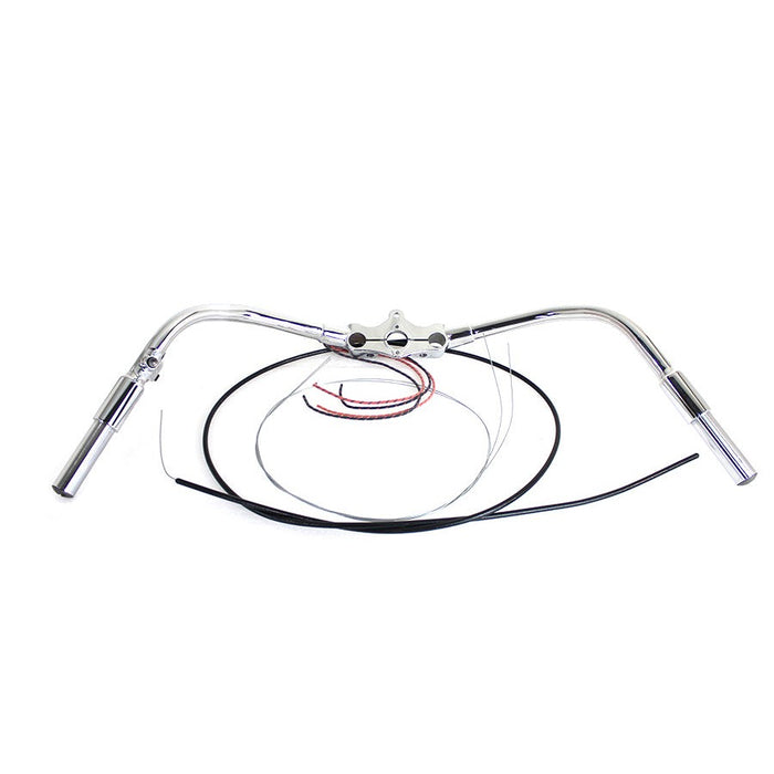 Spring Fork Handlebar Assembly Chrome - V-Twin 49-0032