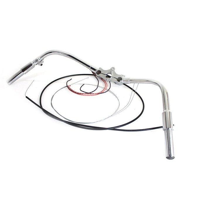 Spring Fork Handlebar Assembly Chrome - V-Twin 49-0032