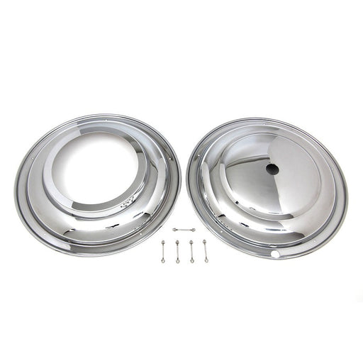 16 Front Wheel Cover Set Chrome - V-Twin 49-0291