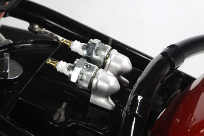 V-Twin Manufacturing Polished Aluminum Spark Plug Holder - additional view 3