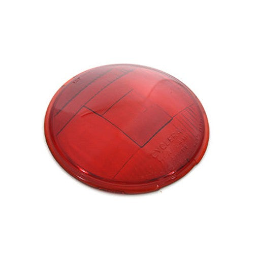 Replica Headlamp Glass Lens Red - V-Twin 49-0672