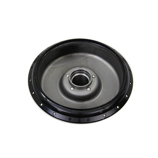 Front Wheel Hub and Brake Drum Black - V-Twin 49-1275
