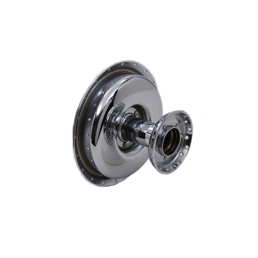 Front Wheel Hub and Brake Drum Chrome - V-Twin 49-1277