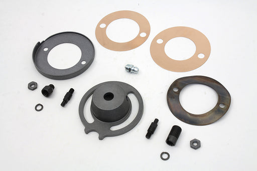 V-Twin Manufacturing Parkerized Front Brake Plate Cover Kit - additional view 2