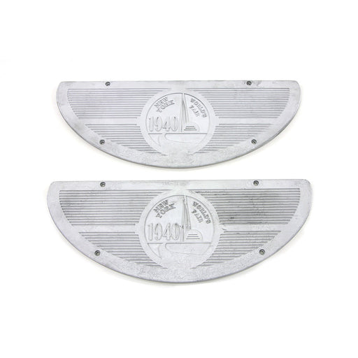 World's Fair 1940 Alloy Footboard Inserts - V-Twin 49-1740