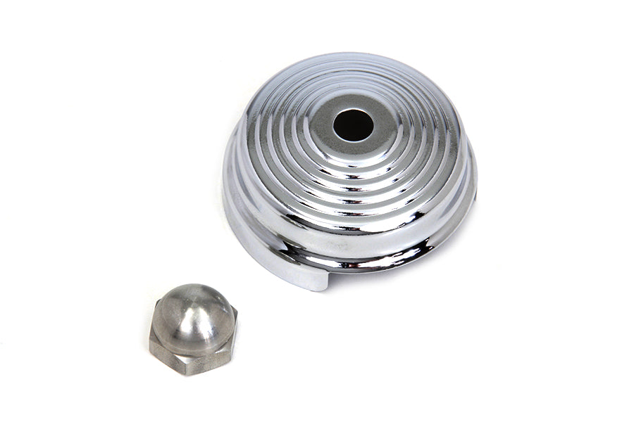 V-Twin Manufacturing Chrome Spring Fork Damper Cover - additional view 2