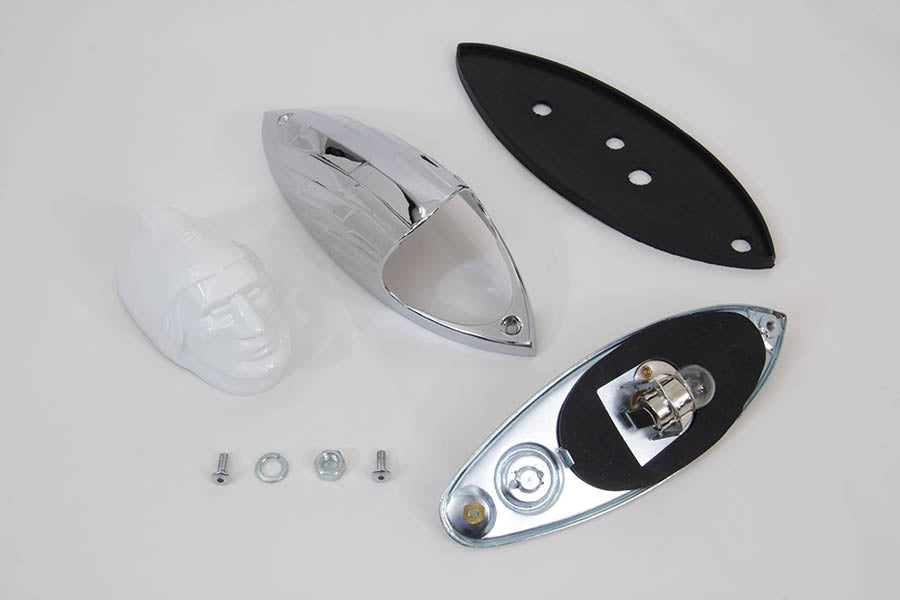 V-Twin Manufacturing Replica Indian Face Front Fender Lamp - additional view 4