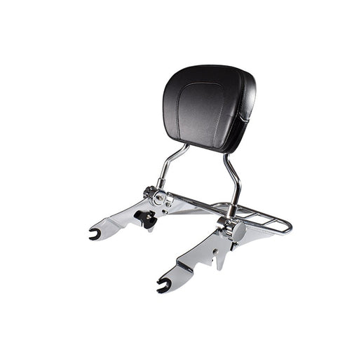Chrome Sissy Bar and Rack - V-Twin 50-0024 - Big Twin 1997-2008