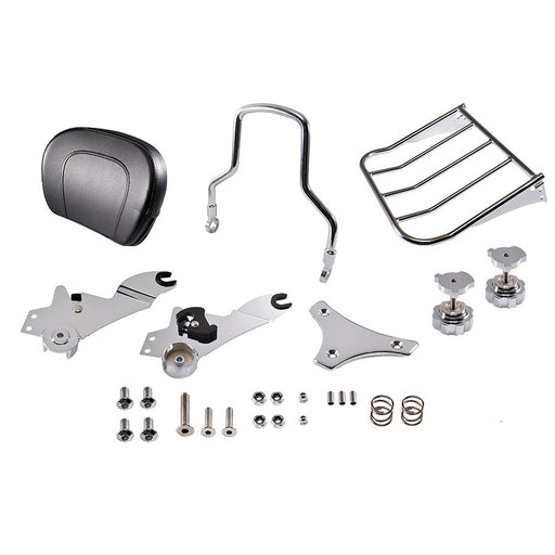Chrome Sissy Bar and Rack - V-Twin 50-0028 - Evolution Sportster 1994-2003