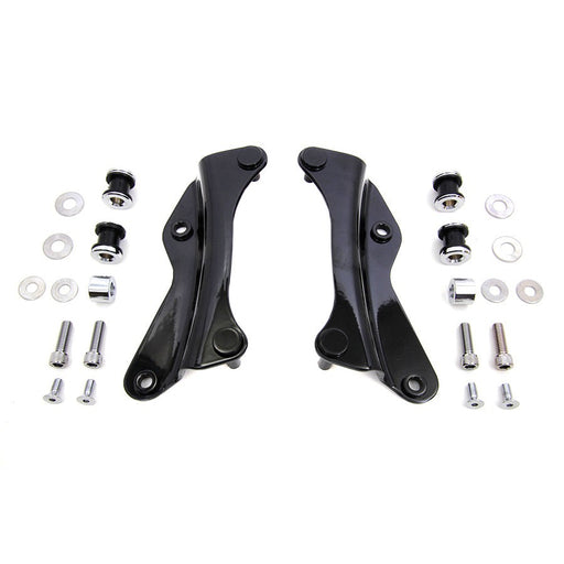 Detachable 4 Point Docking Hardware Kit Black - Wyatt Gatling 80246B - OEM 52300354 - Twin Cam Touring 2014+