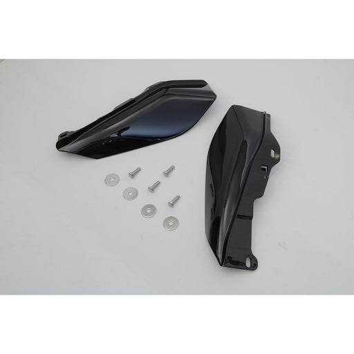 Mid Frame Cover Air Deflector Kit Black - Wyatt Gatling 090527 - OEM 58002-09A - Twin Cam Touring 2009+
