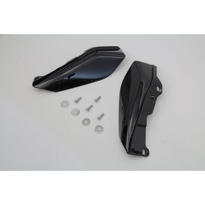 Mid Frame Cover Air Deflector Kit Black - Wyatt Gatling 090527 - OEM 58002-09A - Twin Cam Touring 2009+