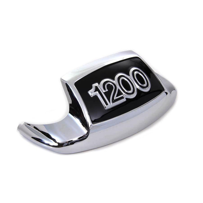 Chrome and Black Front Fender Tip 1200"" - Wyatt Gatling ST80034F