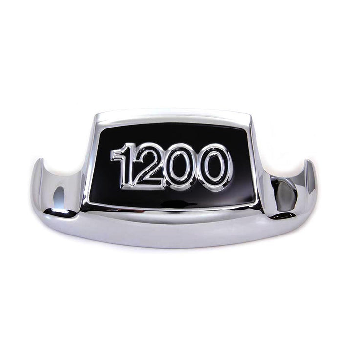 Chrome and Black Front Fender Tip 1200"" - Wyatt Gatling ST80034F
