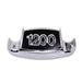 Chrome and Black Front Fender Tip 1200"" - Wyatt Gatling ST80034F