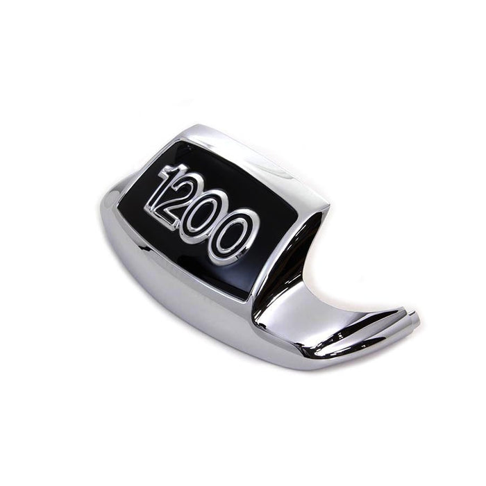 Chrome and Black Front Fender Tip 1200"" - Wyatt Gatling ST80034F