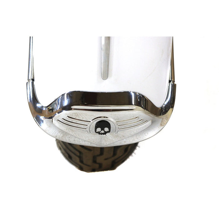 Skull Front Fender Tip Chrome - V-Twin 50-0382 - Big Twin 1986-2008