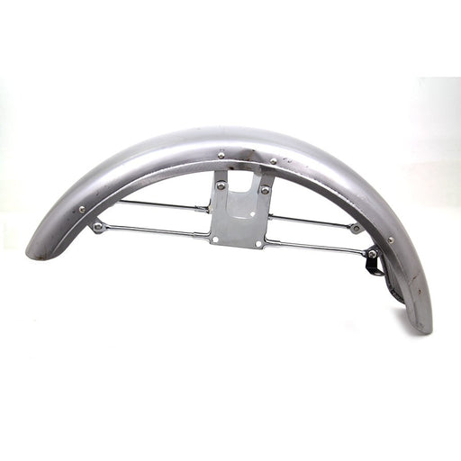 Replica Front Fender Raw Steel - V-Twin 50-0392