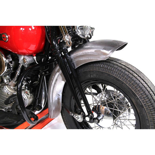Raw Spring Fork Front Fender - V-Twin 50-0474
