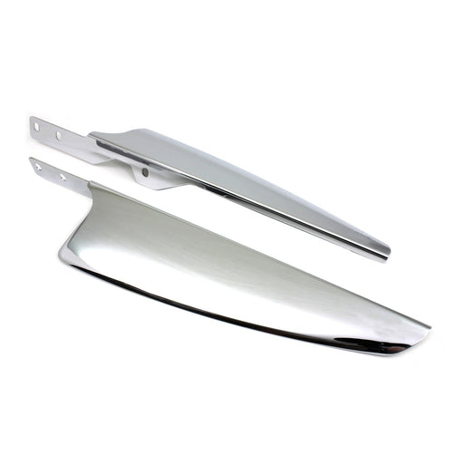 Chrome Windshield Deflector Set - Wyatt Gatling 77495 - OEM 57400143 - Big Twin 1986-2017