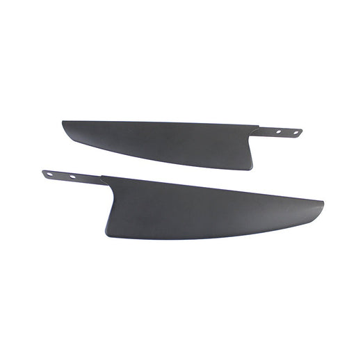 Black Windshield Deflector Set - Wyatt Gatling 77495B - Big Twin 1986-2017