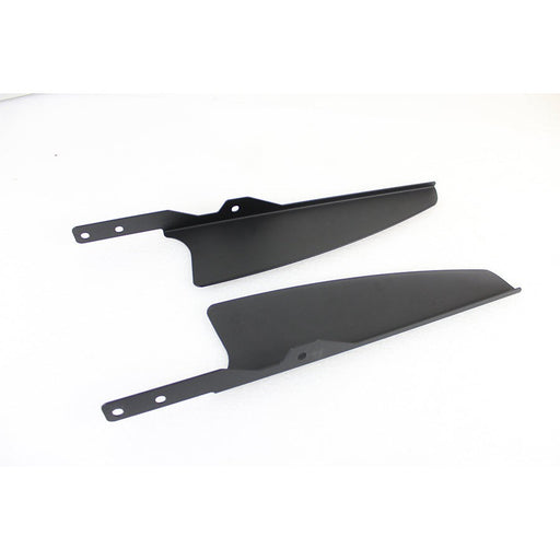 Black Windshield Deflector Set - Wyatt Gatling 77495B - Big Twin 1986-2017