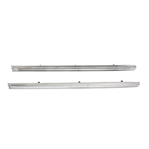 Stainless Steel Front Fender Trim Side Rails - Wyatt Gatling 71768S - OEM 59205-49