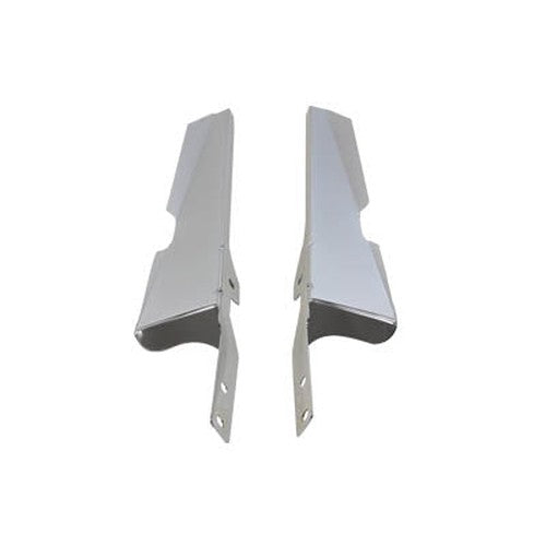 Chrome Windshield Deflector Set - Wyatt Gatling 77368 - OEM 58125-90B - Big Twin 1986-2017