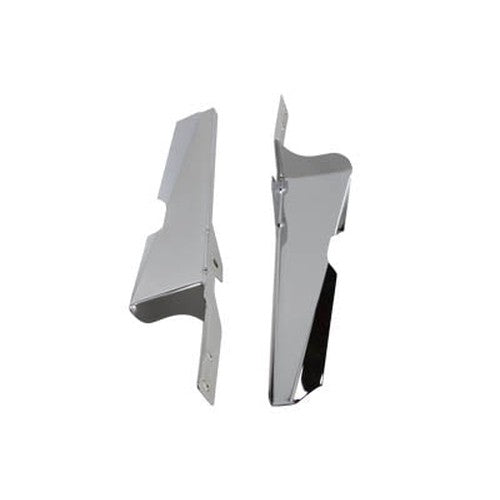 Chrome Windshield Deflector Set - Wyatt Gatling 77368 - OEM 58125-90B - Big Twin 1986-2017