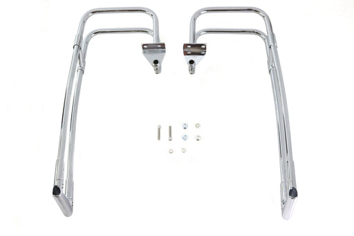 Wyatt Gatling Saddlebag Guard Kit Chrome