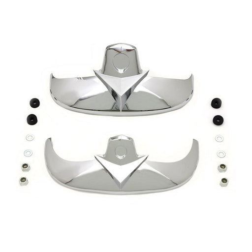 Chrome Fender Tip Set - V-Twin 50-1214 - Big Twin 1997-2006
