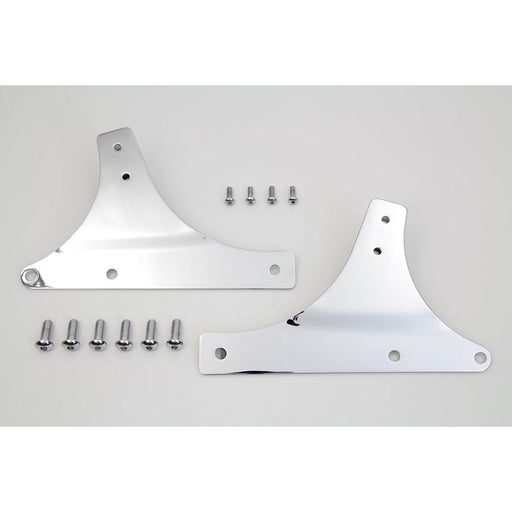 Sissy Bar Side Plate Set Chrome - Wyatt Gatling 80212 - Twin Cam Softail 2000-2017