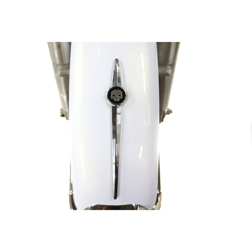 Chrome Front Fender Trim Spear with Skull - Wyatt Gatling DUTY 50%
