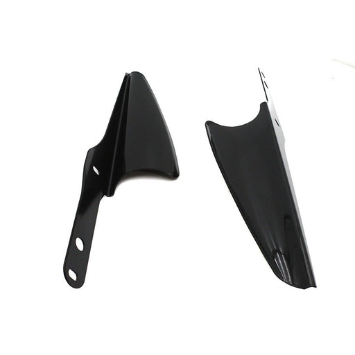 Black Fork Mount Wind Deflector Set - V-Twin 50-1258 - Twin Cam 2006+