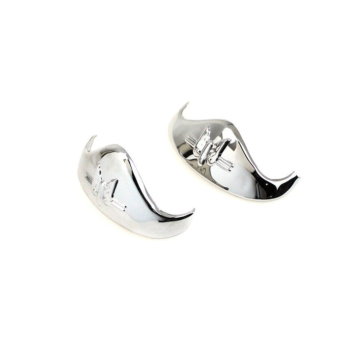 Chrome Rocket Fender Tip Set - V-Twin 50-1285