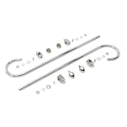 Chrome Front Fender Trim Rail Kit - Wyatt Gatling 77264 - OEM 59275-50