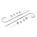 Chrome Front Fender Trim Rail Kit - Wyatt Gatling 77264 - OEM 59275-50