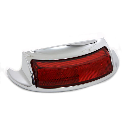 Chrome LED Rear Fender Tip with Red Lens - Wyatt Gatling 77295 - OEM 59685-10 - Twin Cam Touring 1999-2016