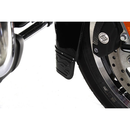 Black Front Fender Tip - Wyatt Gatling 77762F - Twin Cam 2014+