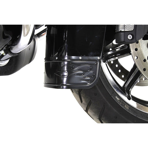 Black Front Fender Tip - Wyatt Gatling 77762F - Twin Cam 2014+