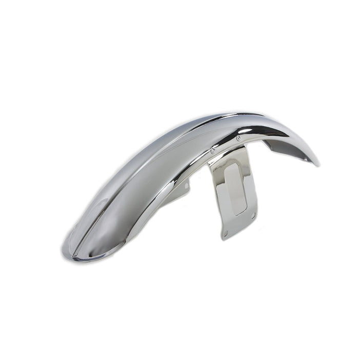 Chrome Front Fender with Chrome Bracket - Wyatt Gatling 090487 - Big Twin 1980-2016