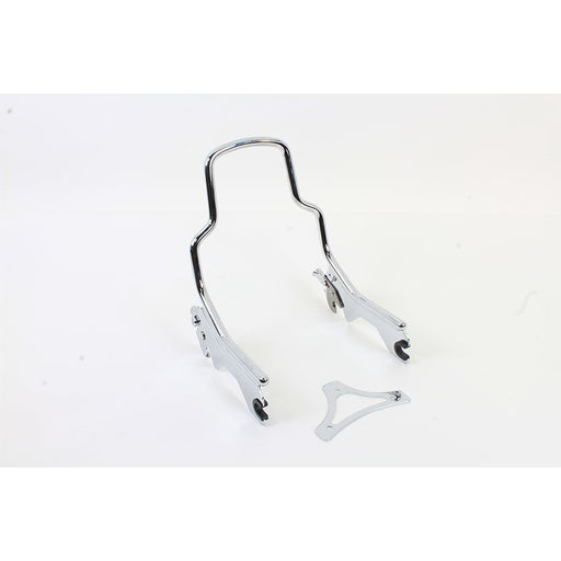 8-1/2 Short Detachable Sissy Bar Chrome - Wyatt Gatling 80221 - OEM 52300444 - Milwaukee-Eight 2018+