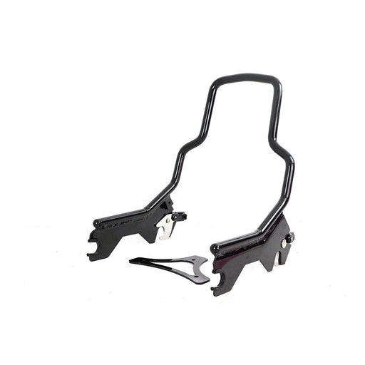 8-1/2 Short Detachable Sissy Bar Gloss Black - Wyatt Gatling 80221B - OEM 52300448 - Milwaukee-Eight 2018+
