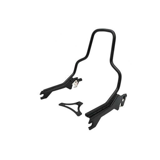 14-1/2 Standard Detachable Sissy Bar Gloss Black - Wyatt Gatling 80222B - OEM 52300439 - Milwaukee-Eight 2018+