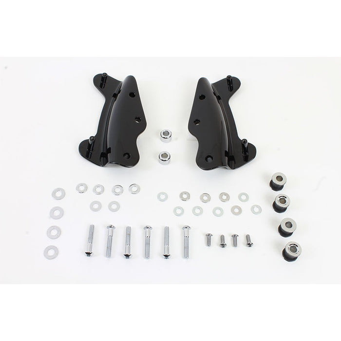 Docking Hardware Kit Gloss Black - Wyatt Gatling 80241B - OEM 54246-09A - Twin Cam Touring 2009-2013
