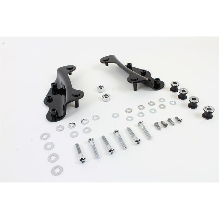 Docking Hardware Kit Gloss Black - Wyatt Gatling 80241B - OEM 54246-09A - Twin Cam Touring 2009-2013