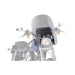 Spartan Quick Release Windshield Clear - National Cycle N21301 - Twin Cam Dyna 2006-2017