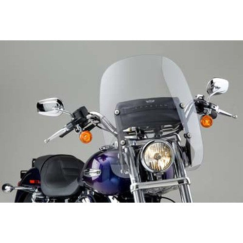 Spartan Quick Release Windshield Clear - National Cycle N21301 - Twin Cam Dyna 2006-2017